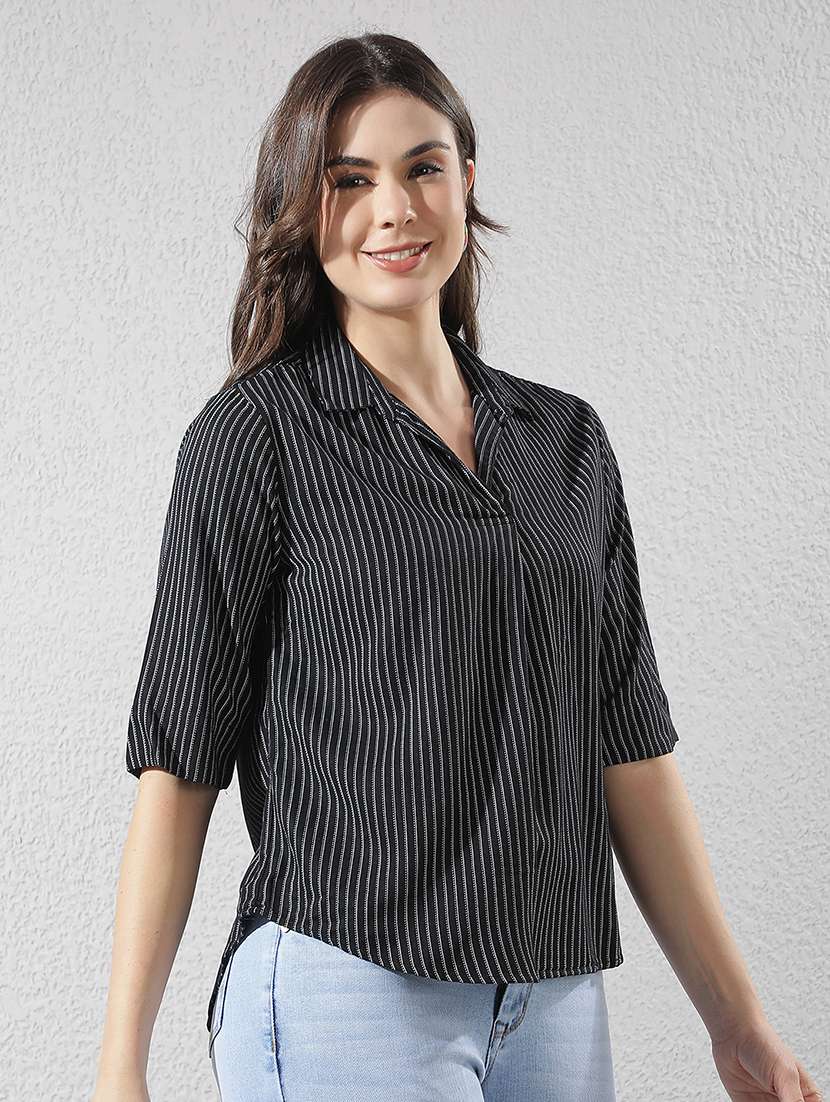 women printed short sleeves regular top