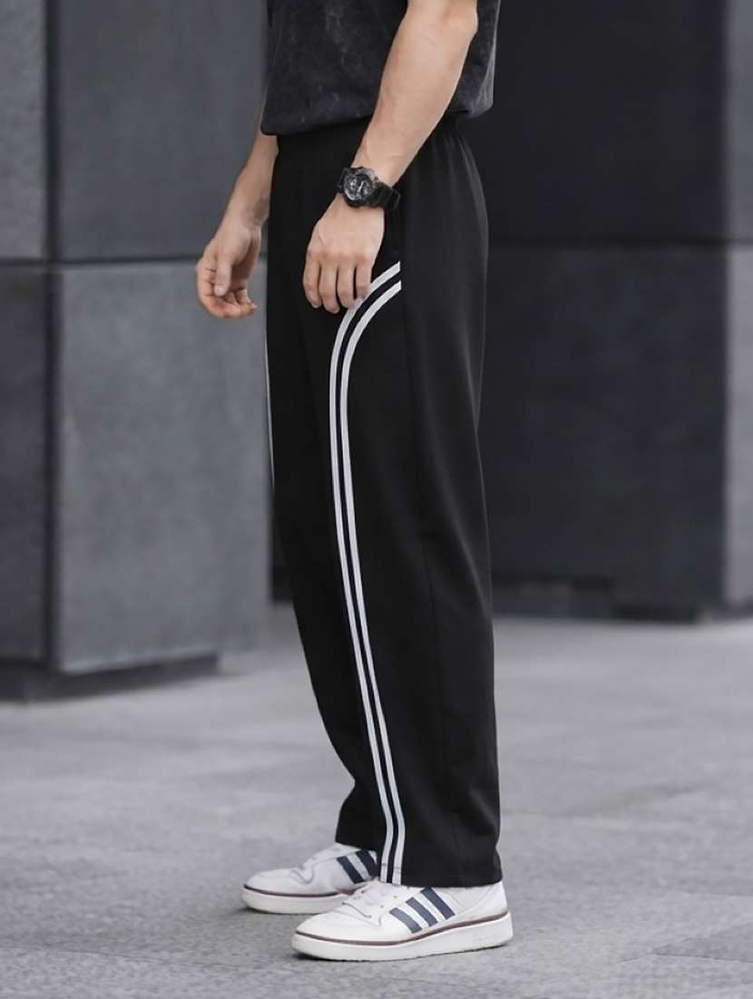 men side tapered mid rise full length track pant - 22616637 -  Standard Image - 2