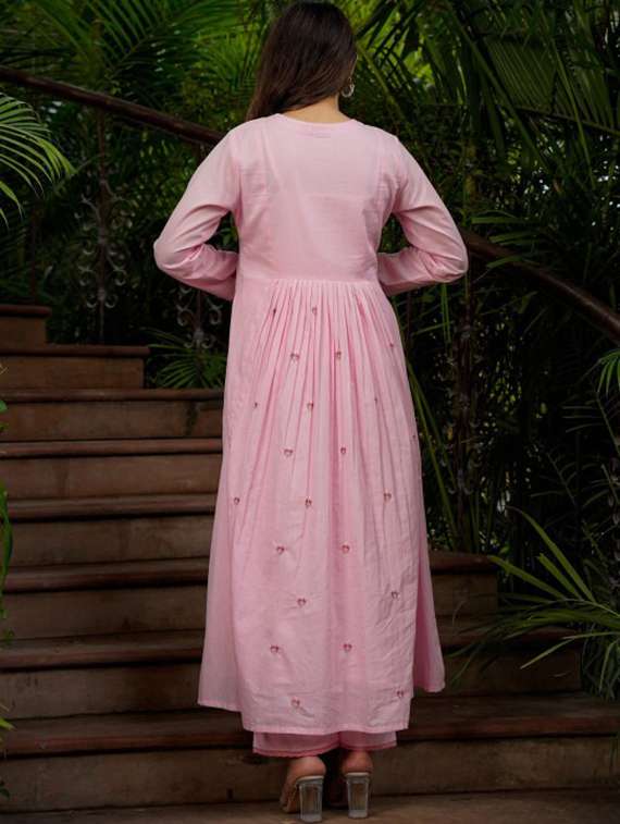 Women Embroidered Long Sleeves Kurta Pant Set With Dupatta - 22616717 -  Standard Image - 2