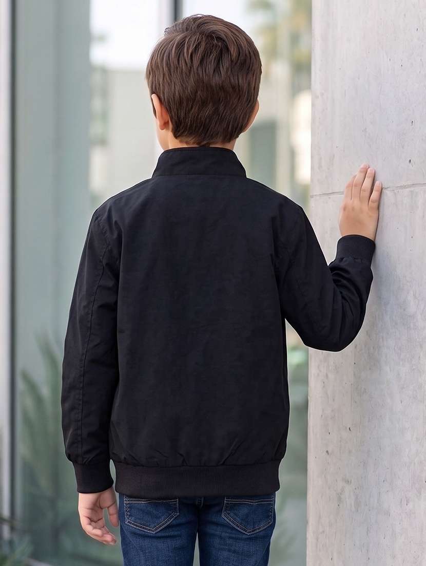 boys typographic long sleeves bomber jacket - 22616726 -  Standard Image - 2