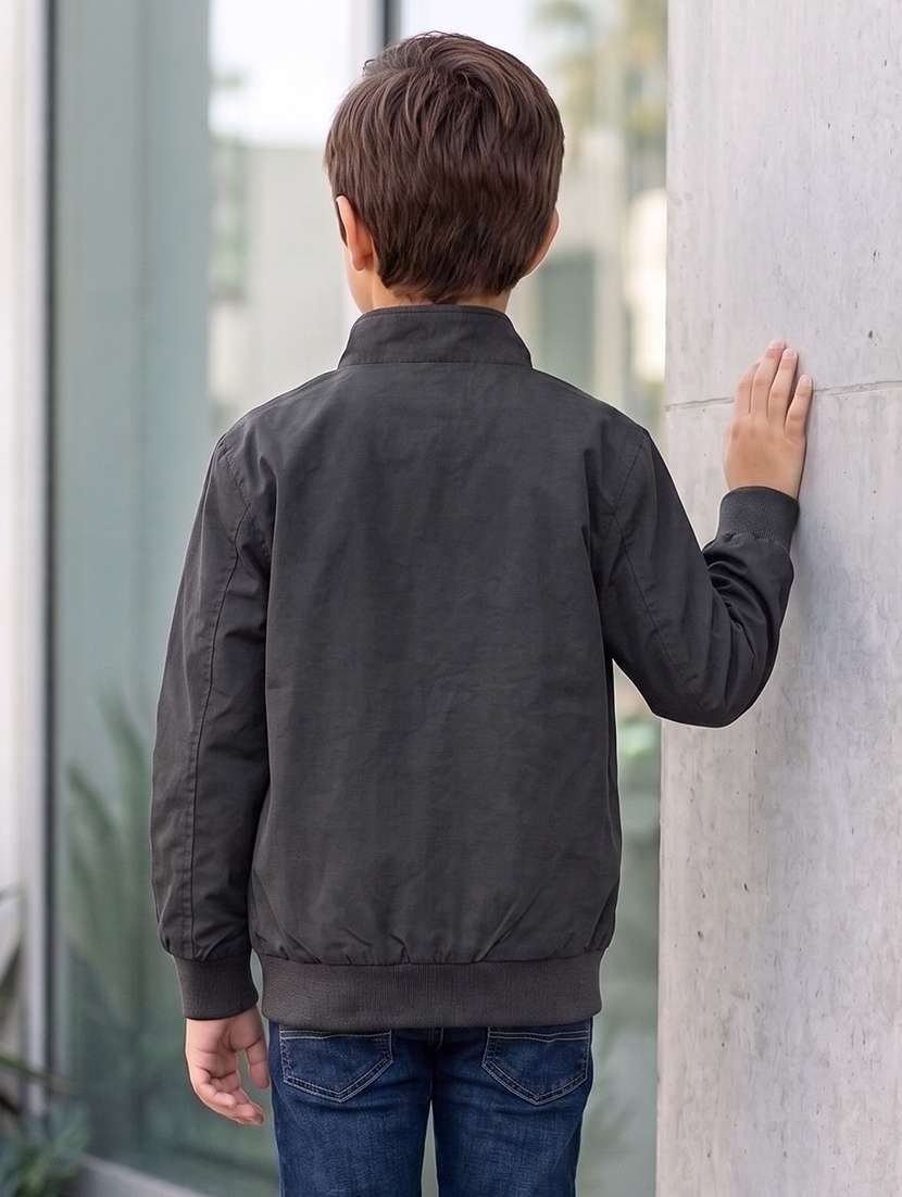 boys typographic long sleeves bomber jacket - 22616727 -  Standard Image - 2