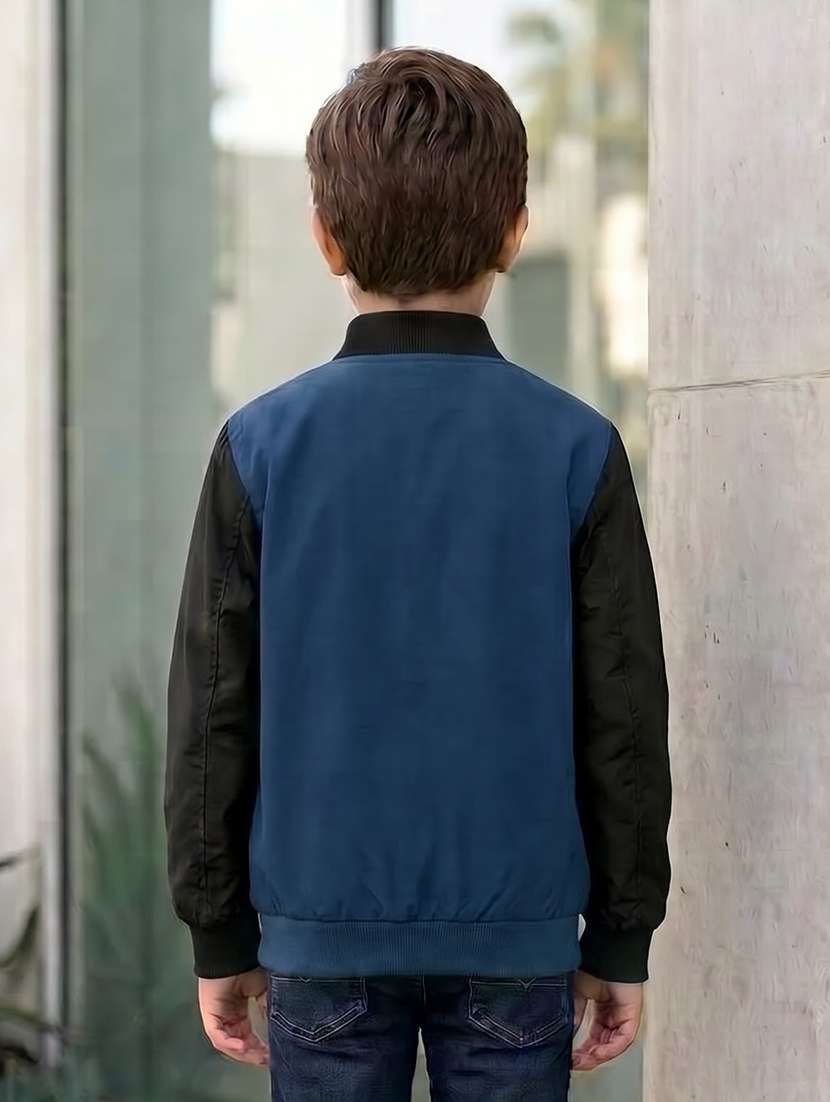 boys colourblocked long sleeves bomber jacket - 22616731 -  Standard Image - 2