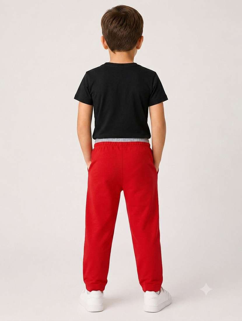 boys printed mid rise regular fit track pant - 22616744 -  Standard Image - 2