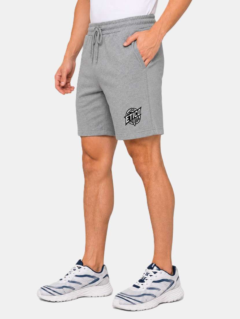 Men Solid Mid Rise Regular Fit Shorts - 22616852 -  Standard Image - 2