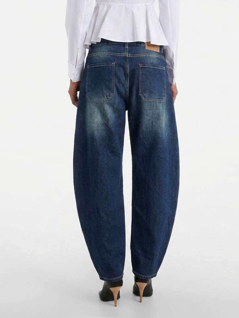 Women Washed High Rise Barrel Jeans - 22616953 -  Standard Image - 2