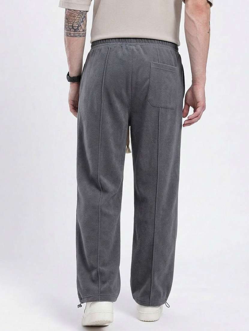 Men Solid Mid Rise Regular Fit Track Pant - 22617103 -  Standard Image - 2