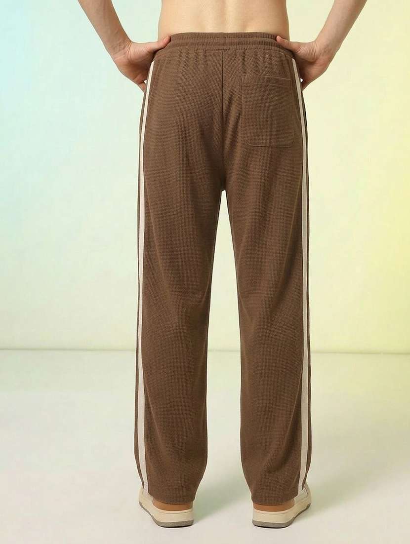 Men Side Taped Mid Rise Relaxed Fit Track Pant - 22617118 -  Standard Image - 2