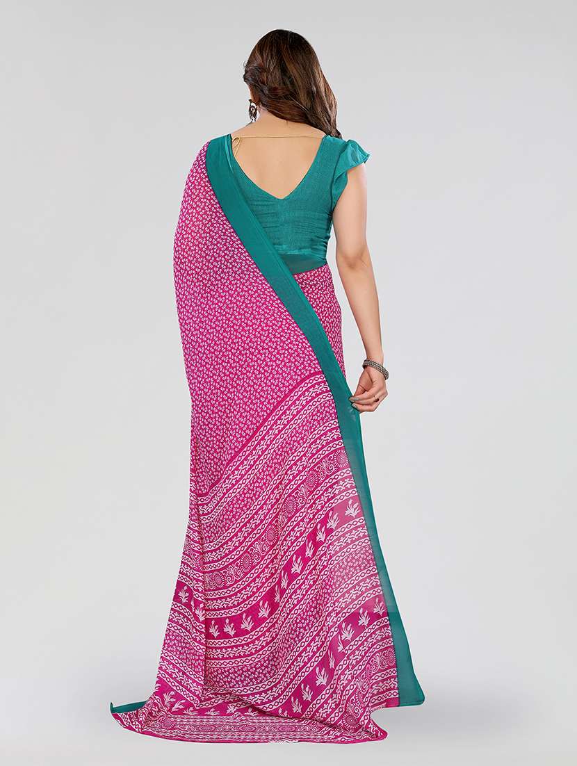 women pack of 2 printed combo saree with blouse - 22617202 -  Standard Image - 2