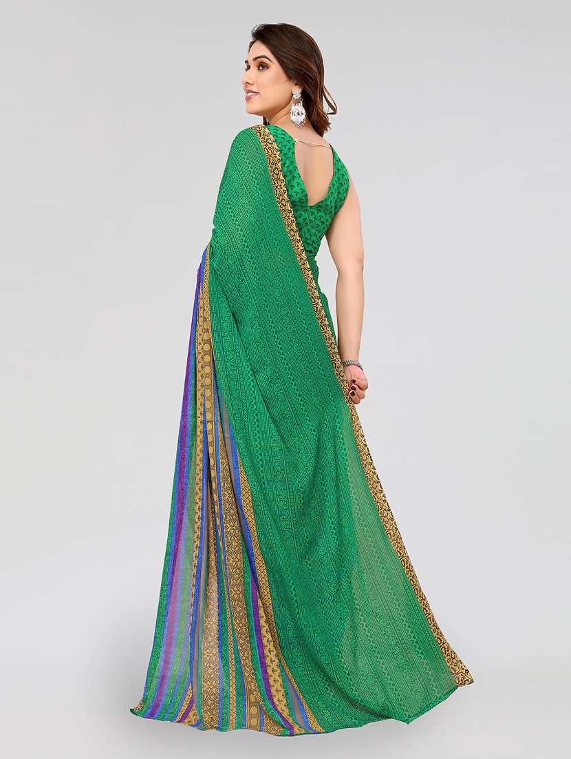 women pack of 2 printed combo saree with blouse - 22617716 -  Standard Image - 2