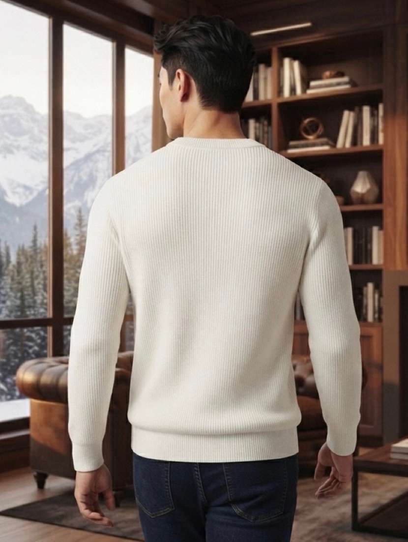 men solid long sleeves pullover - 22618407 -  Standard Image - 2