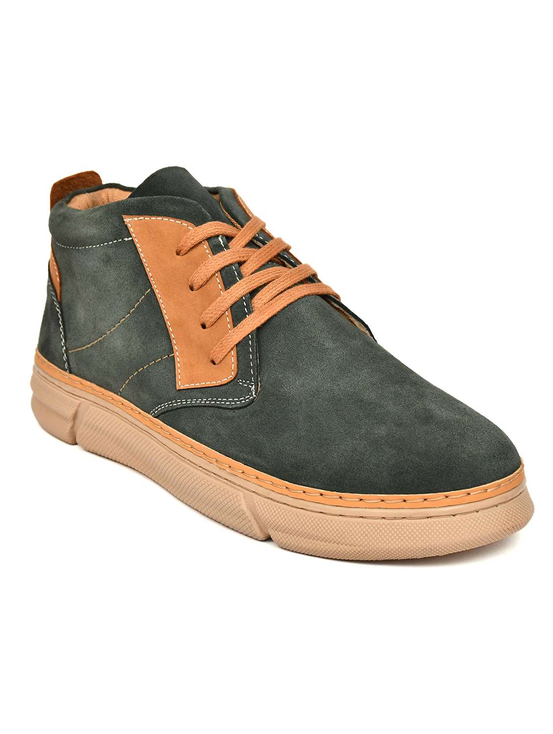 Men Colourblocked Lace Up Low Ankle Boots - 22619340 -  Standard Image - 2