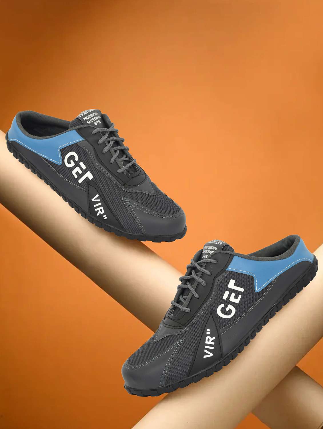 men printed slip on casual shoes