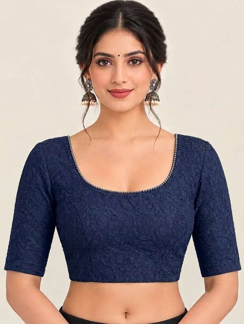 women embroidered short sleeves regular blouse