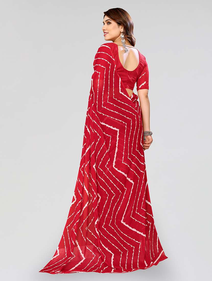 Women Pack Of 2 Printed Combo Saree With Blouse - 22623369 -  Standard Image - 2