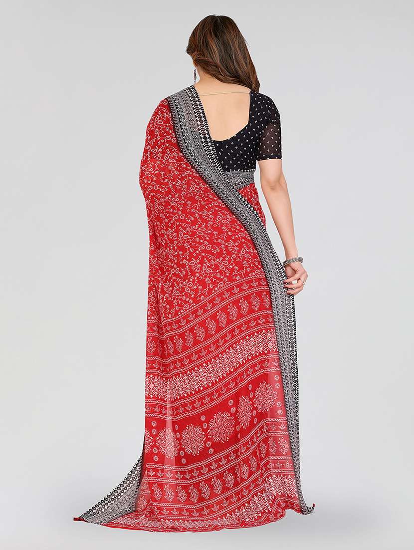 women pack of 2 printed combo saree with blouse - 22623686 -  Standard Image - 2