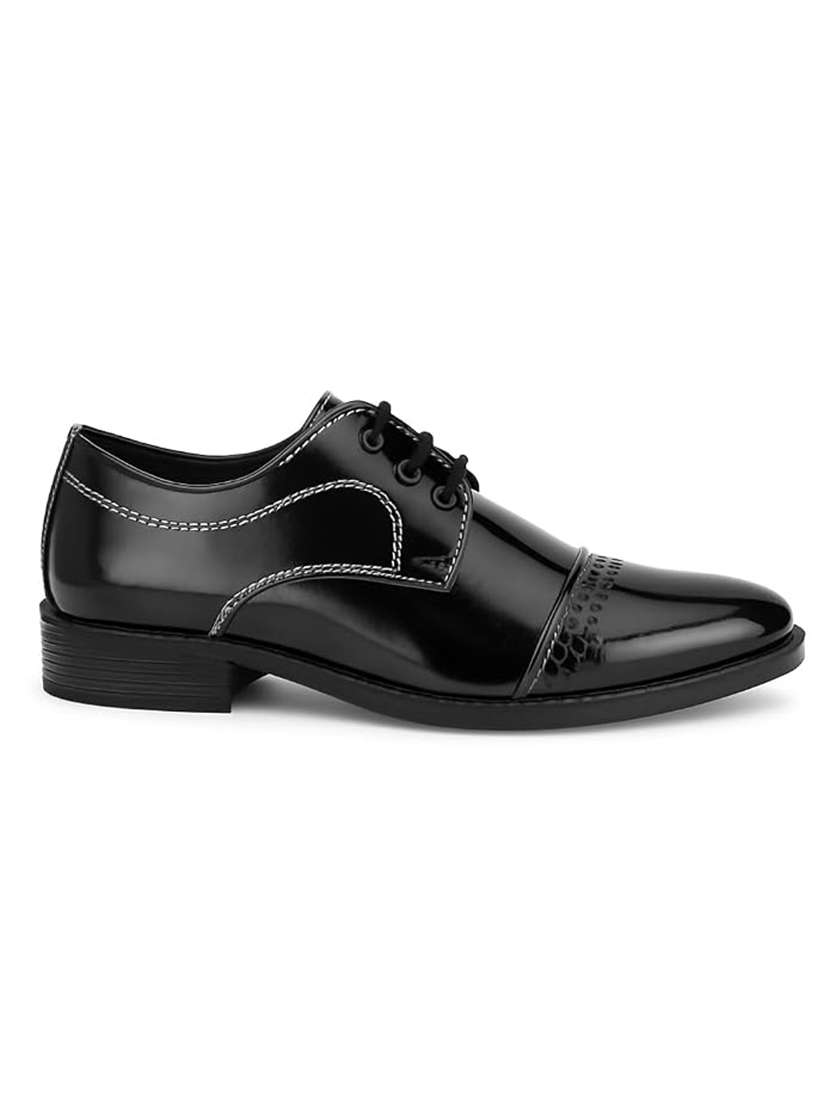 men solid lace up derby shoes - 22624745 -  Standard Image - 2