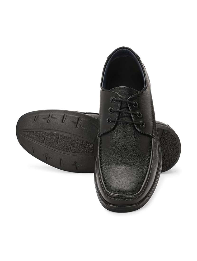 Men Solid Lace Up Derby Shoes - 22624748 -  Standard Image - 2