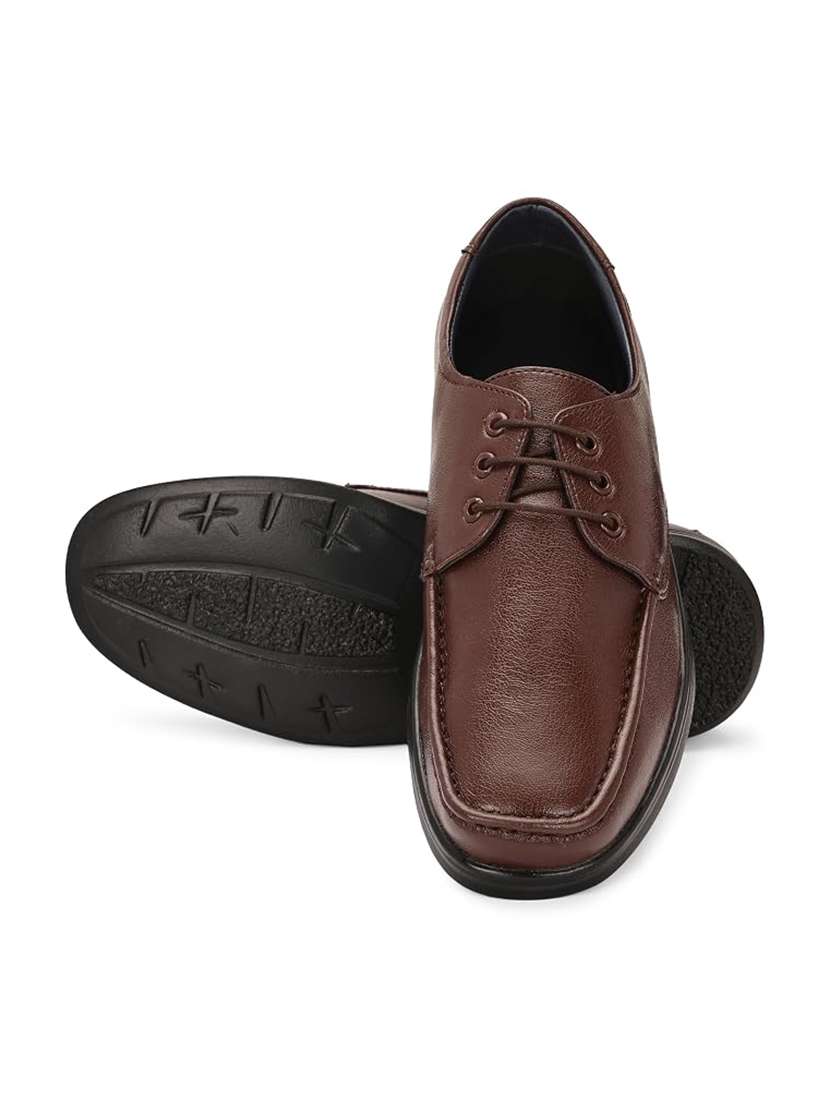 men solid lace up derby shoes - 22624749 -  Standard Image - 2