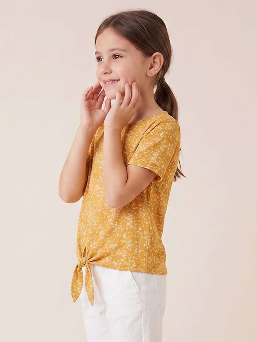 girls floral printed short sleeves regular top - 22624836 -  Standard Image - 2