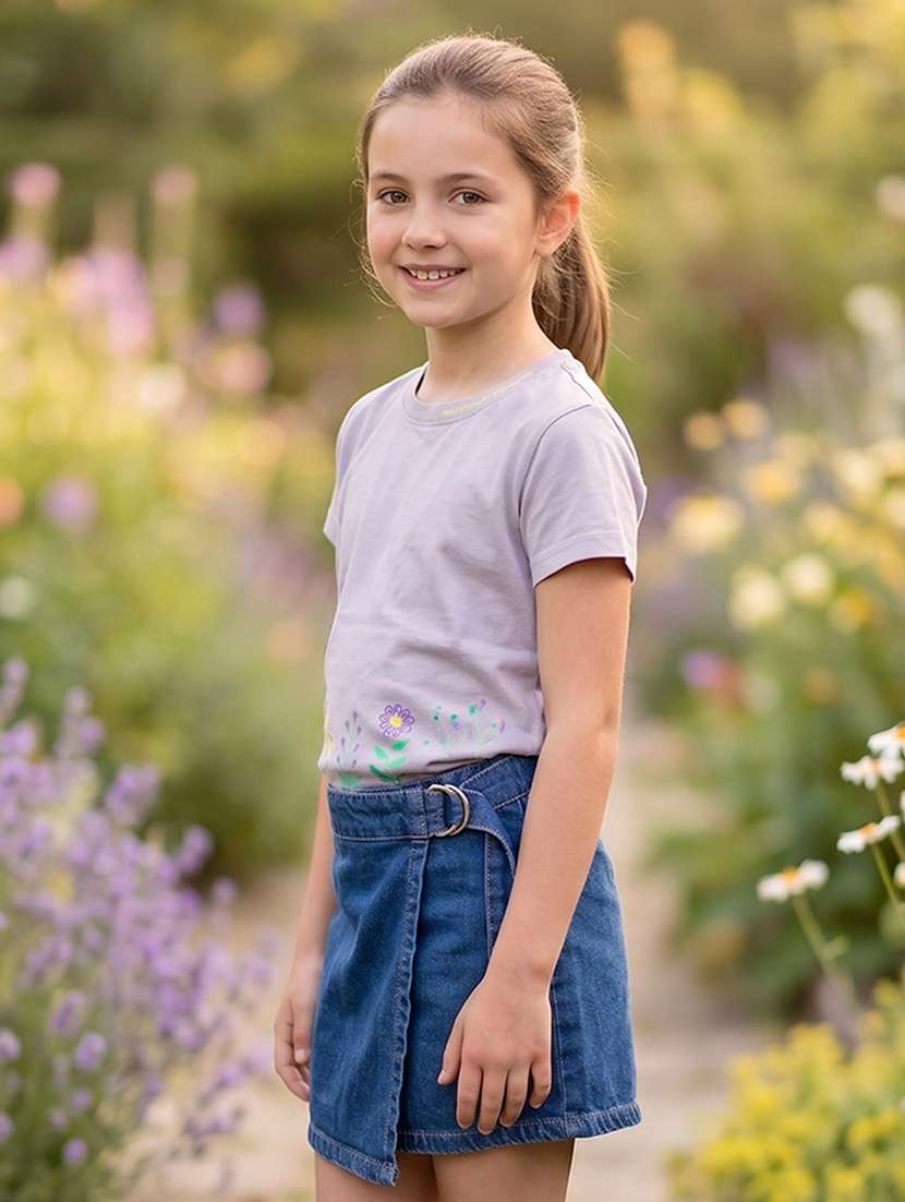 girls printed short sleeves regular tee - 22624843 -  Standard Image - 2