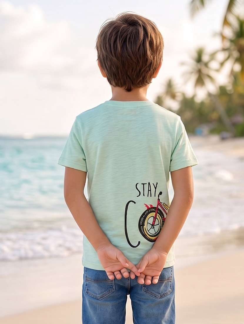Boys Printed Short Sleeves Regular T-shirt - 22624851 -  Standard Image - 2