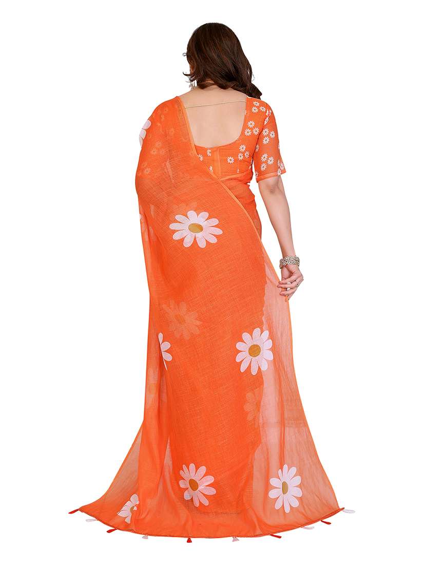 women pack of 2 printed combo saree with blouse - 22624994 -  Standard Image - 2