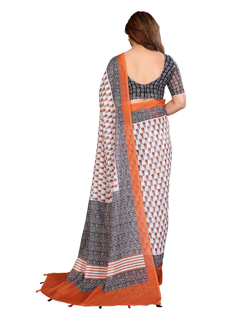 women pack of 2 printed combo saree with blouse - 22625504 -  Standard Image - 2