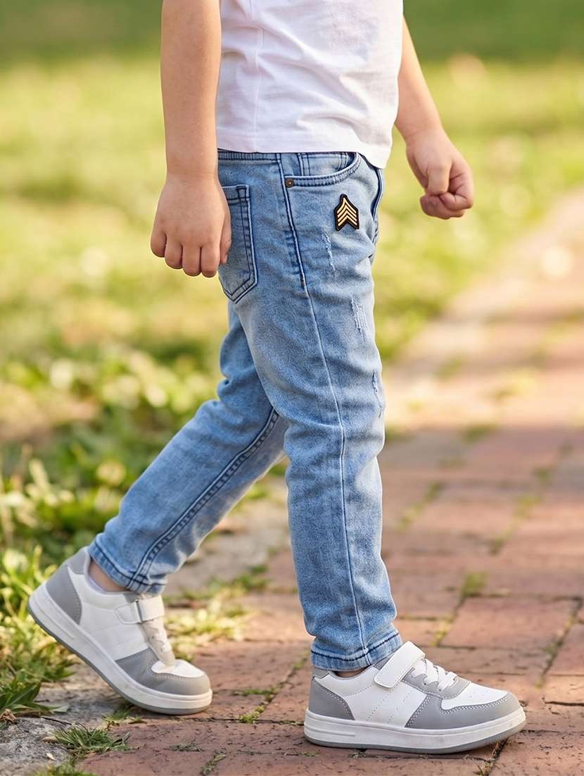 boys distressed mid rise slim fit jeans - 22625663 -  Standard Image - 2