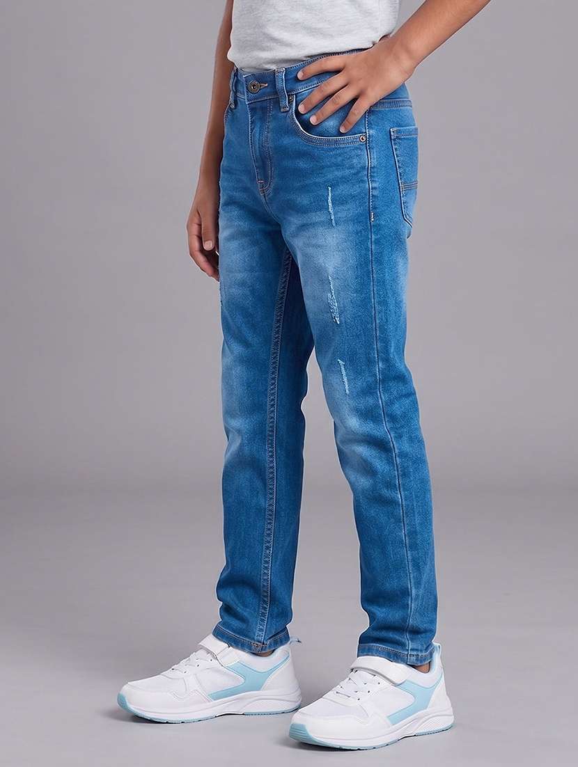 boys distressed mid rise slim fit jeans - 22625669 -  Standard Image - 2