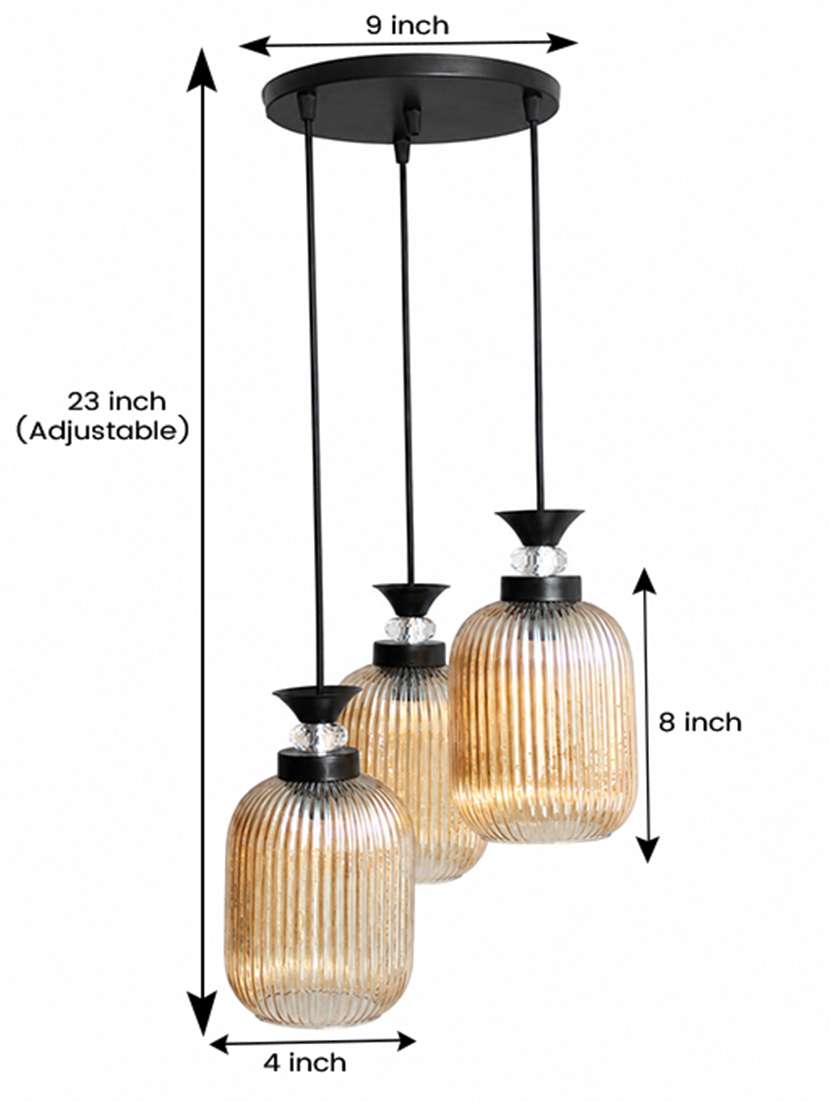 decorative 3-light cluster hanging light - 22626378 -  Standard Image - 7