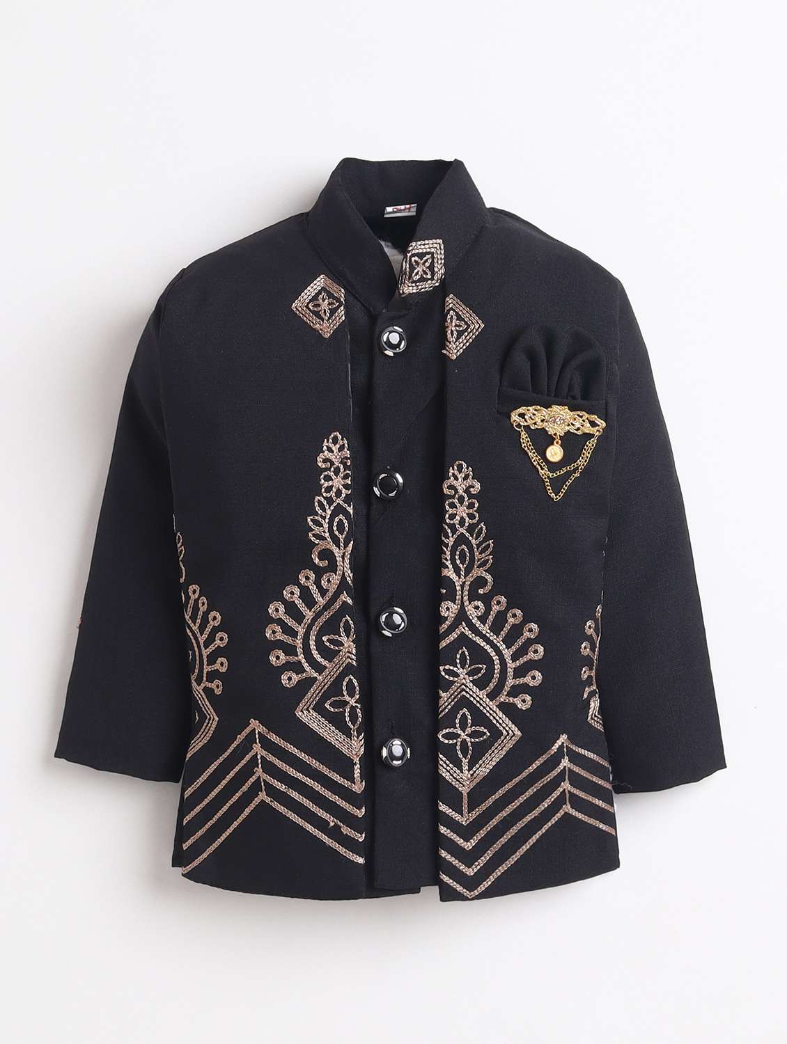 boys embroidered long sleeves sherwani  - 22626997 -  Standard Image - 2