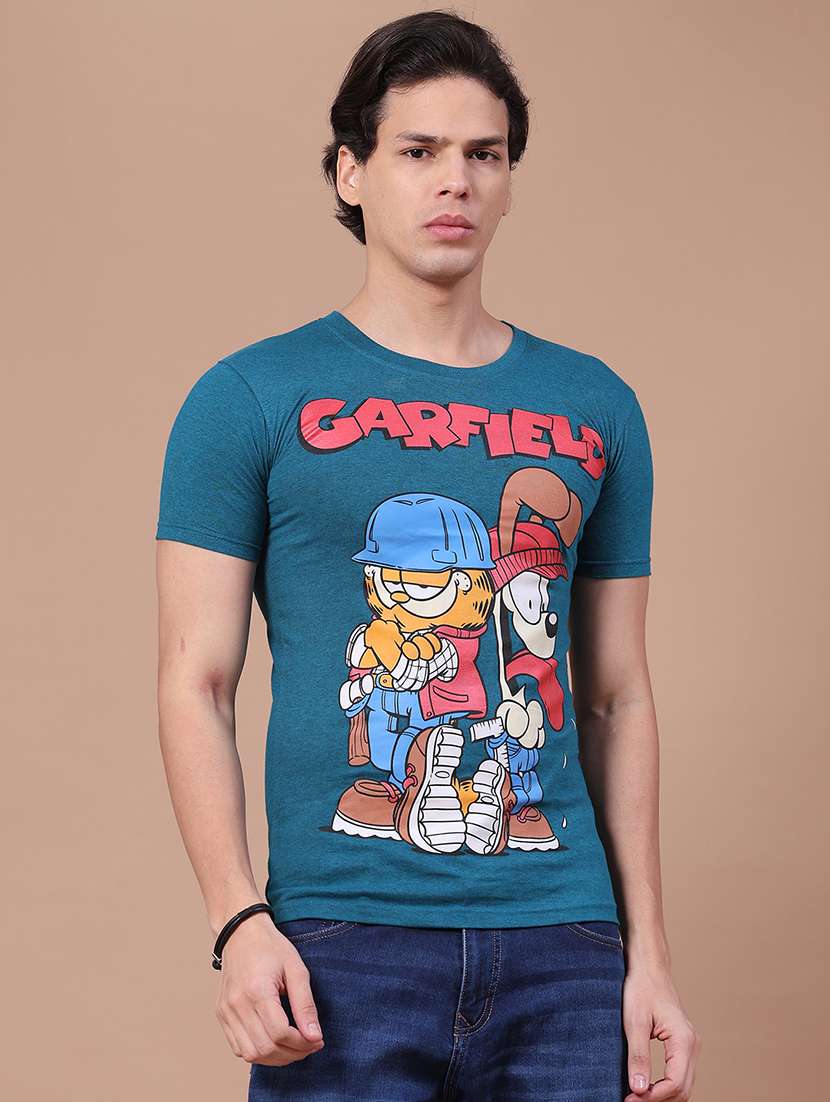 Men Printed Short Sleeves Regular Fit T-shirt - 22627090 -  Standard Image - 2