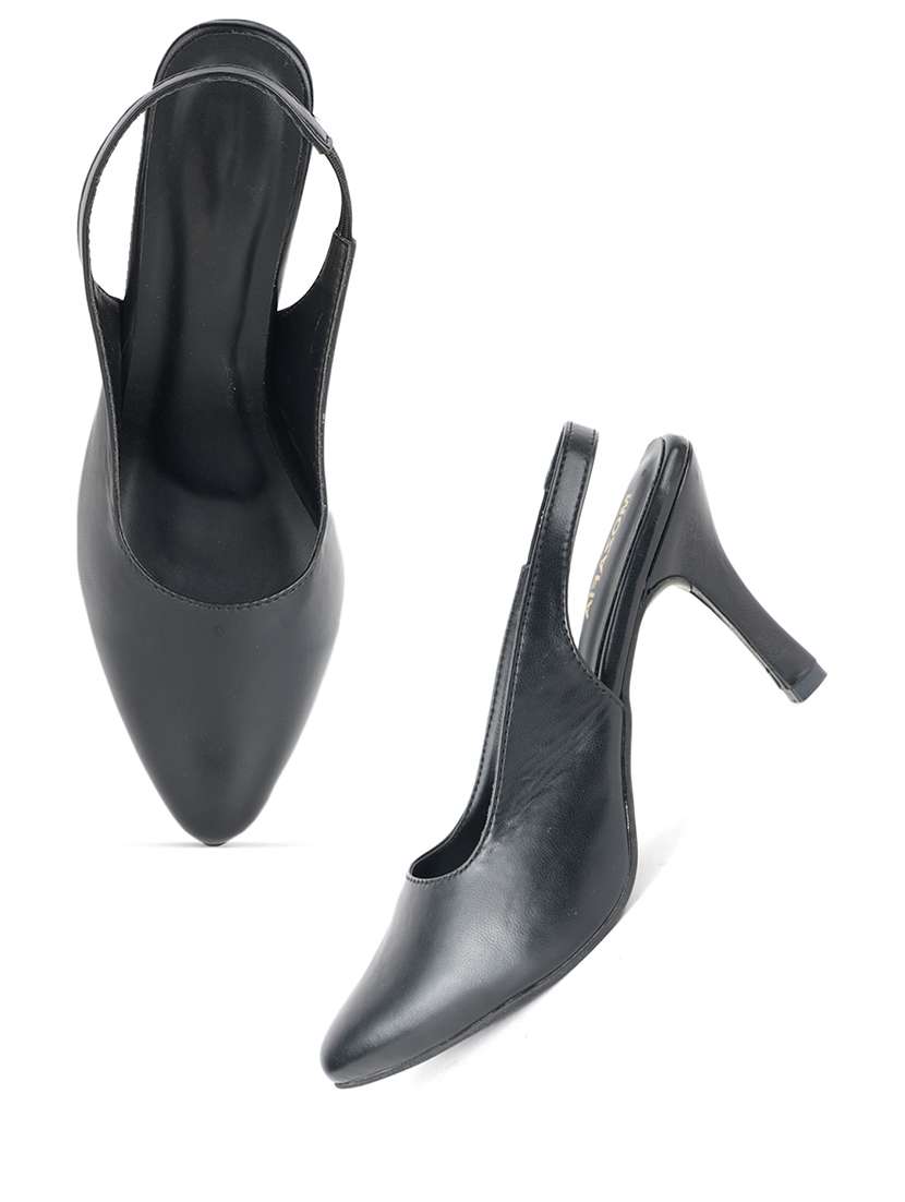 women solid back strap pointed sandal