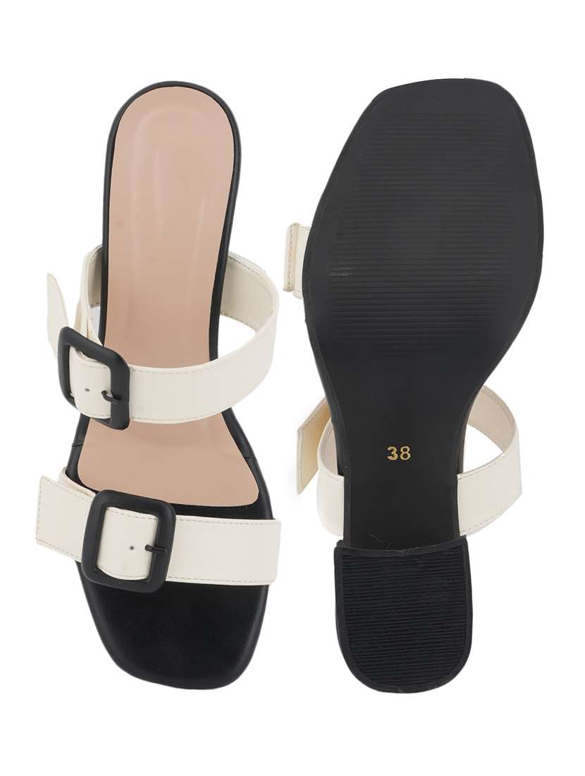 Women Solid Slip On Sandal - 22627525 -  Standard Image - 2