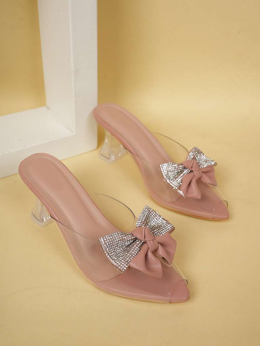 women embellished slip on sandal