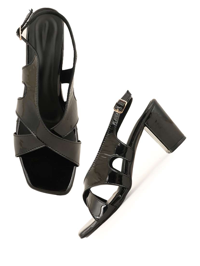 Women Solid Back Strap Sandal - 22627582 -  Standard Image - 2