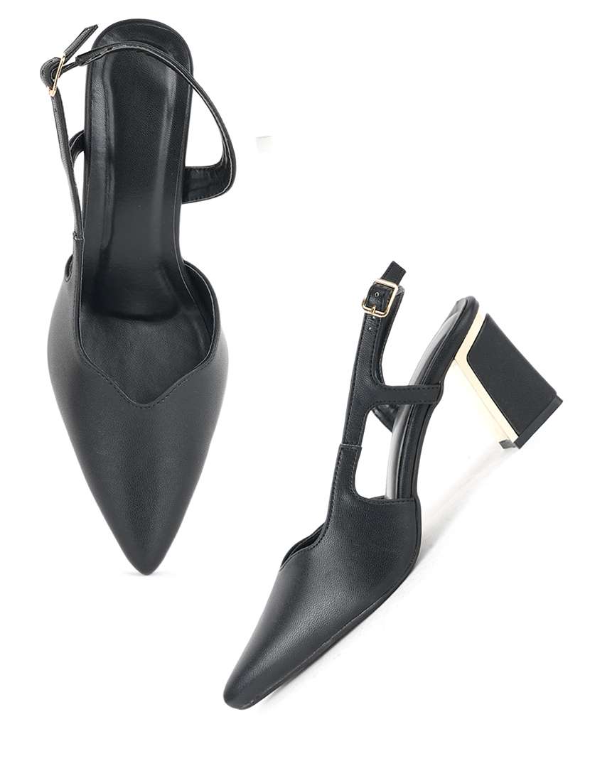 women solid back strap sandal