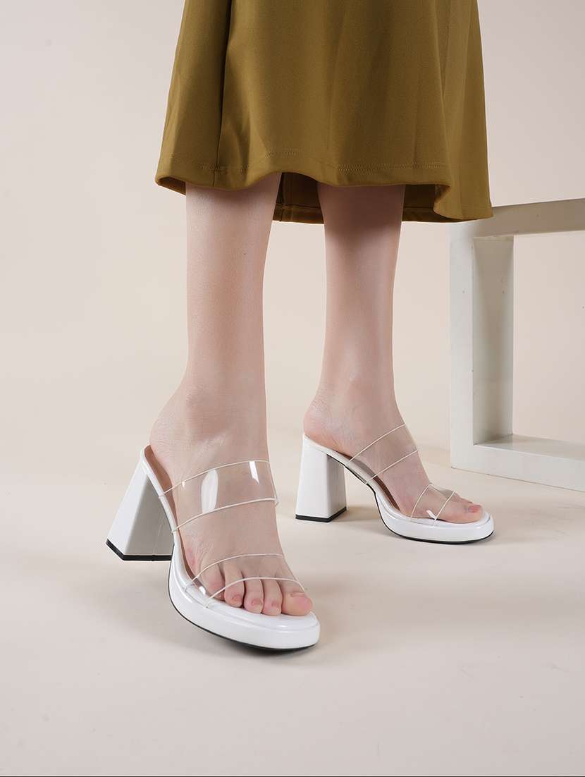 women solid slip on sandal