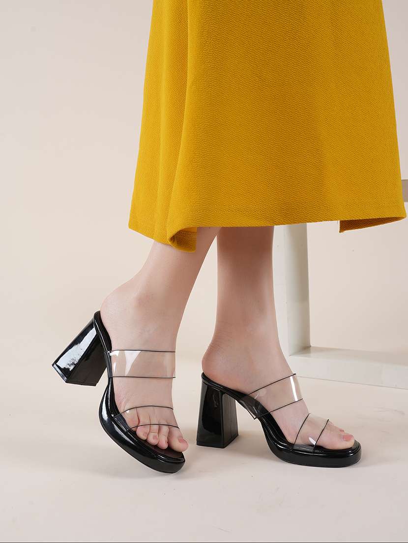 women solid slip on sandal