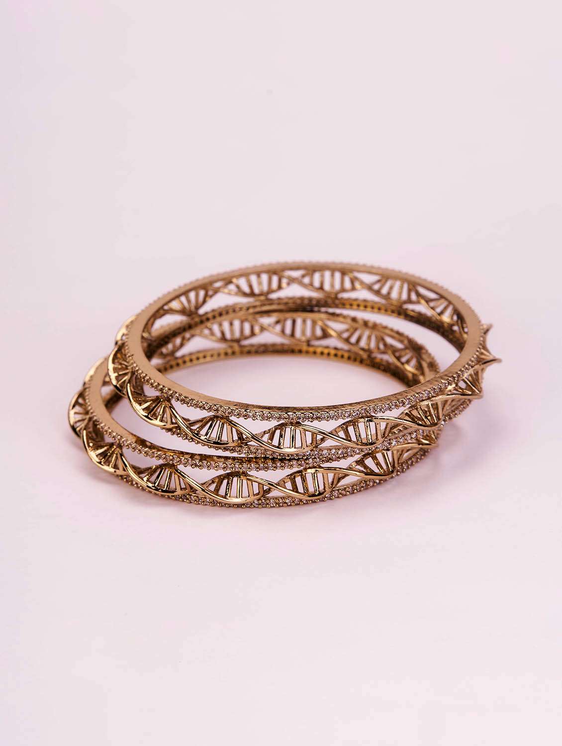 helix motif traditional mehendi plated bangles - 22627854 -  Standard Image - 2