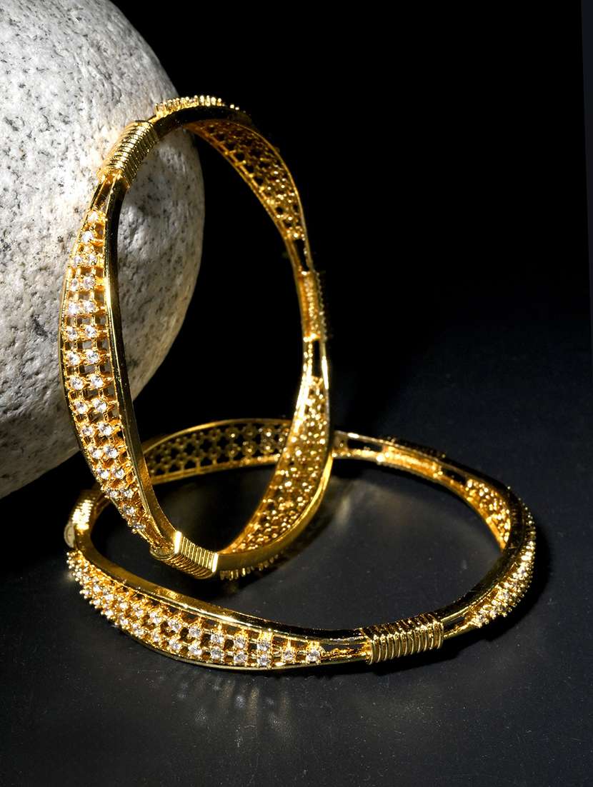 women diamond studded bangles set