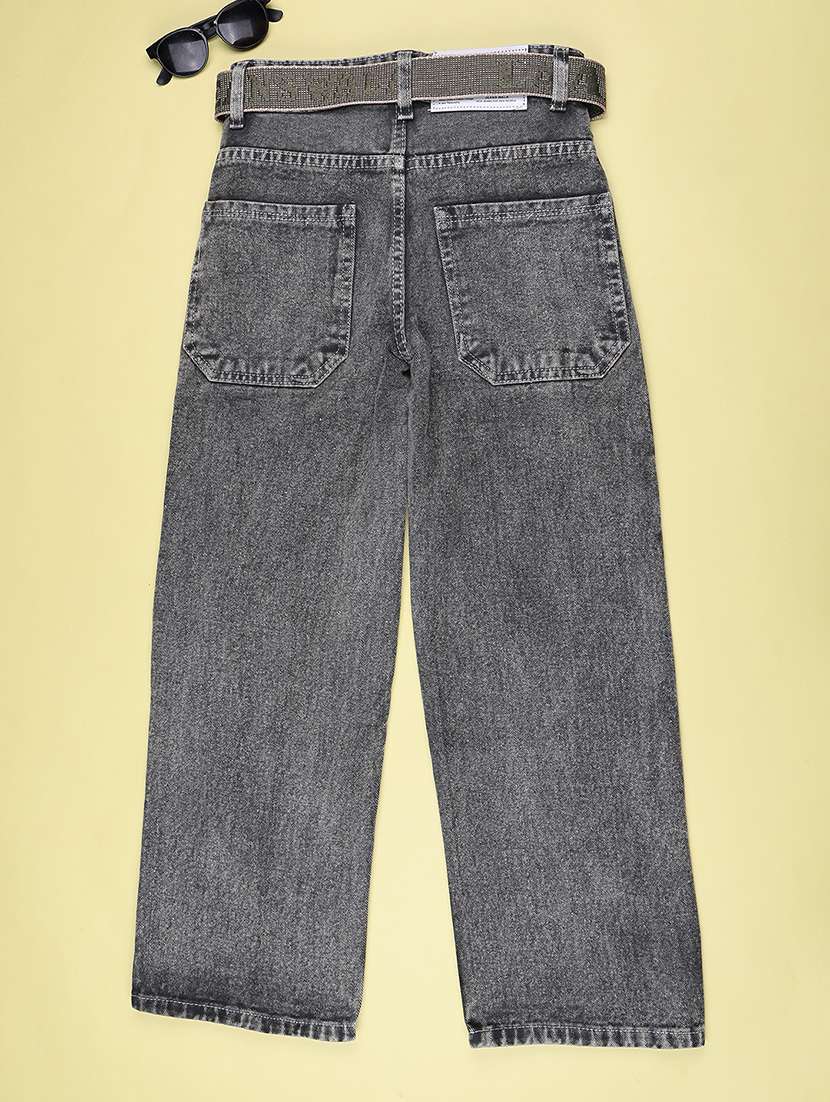 Boys Washed Mid Rise Straight Jeans - 22638606 -  Standard Image - 2