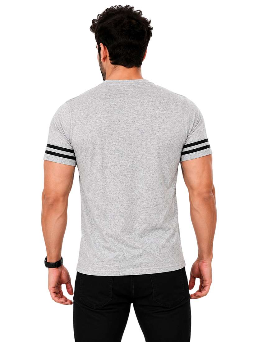 Men Striped Short Sleeve Slim Fit T-shirt - 22639393 -  Standard Image - 2