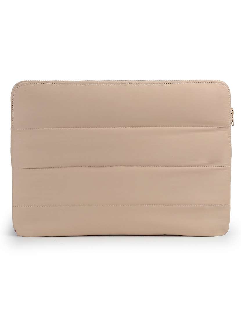 Pink Polyester Quilted Zip Laptop Sleeve - 22642550 -  Standard Image - 2