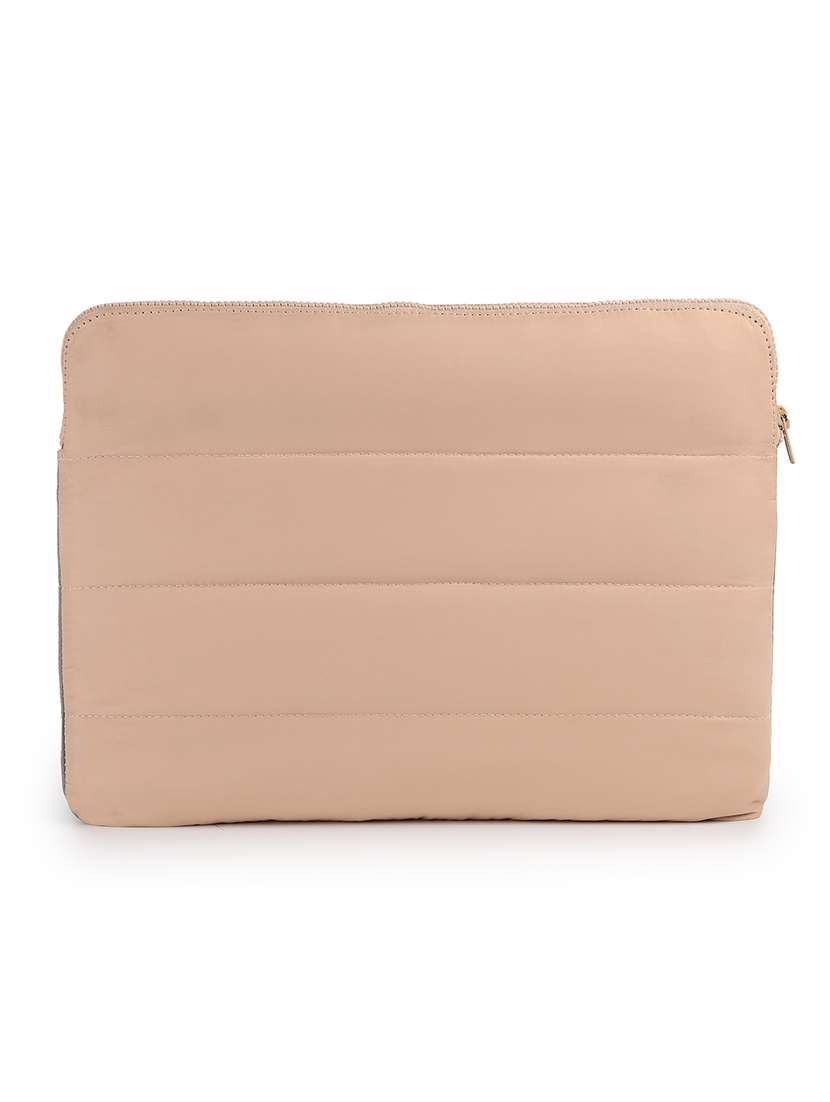 Green Polyester Quilted Zip Laptop Sleeve - 22642553 -  Standard Image - 2