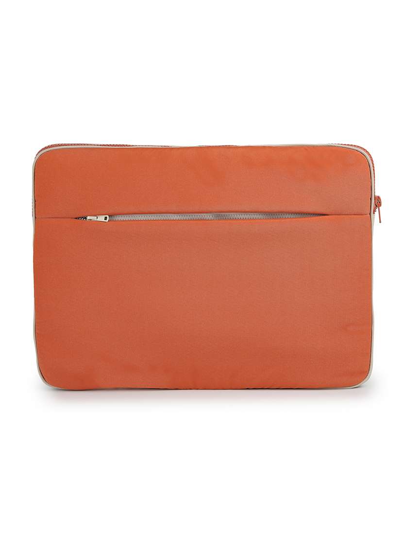 Orange Polyester Quilted Zip Laptop Sleeve - 22642555 -  Standard Image - 2