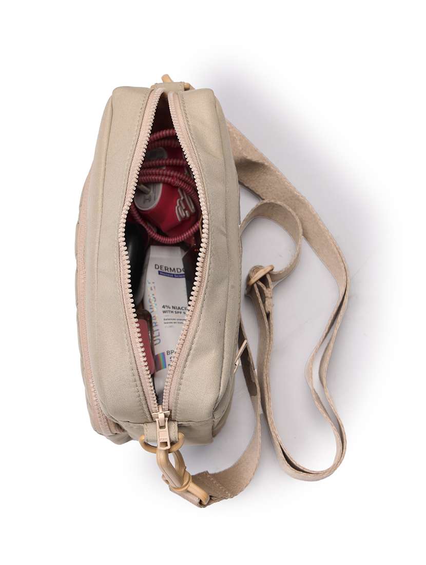 Women Textured Sling Bag With Adjustable Strap - 22642565 -  Standard Image - 2