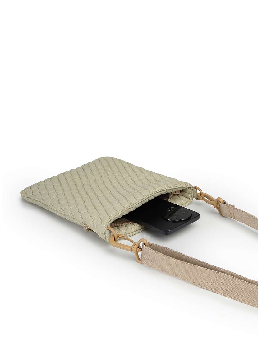 Women Textured Sling Bag With Adjustable Strap - 22642573 -  Standard Image - 2