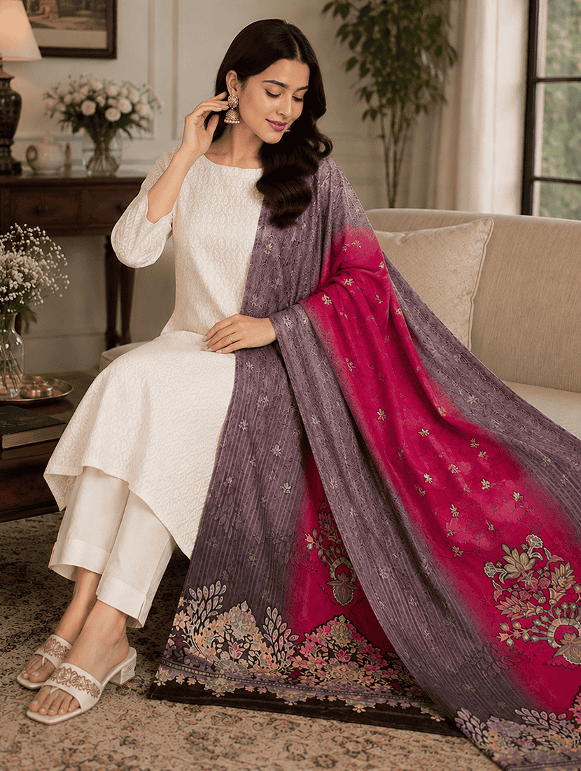 Women Printed Winter Shawl - 22642679 -  Standard Image - 2