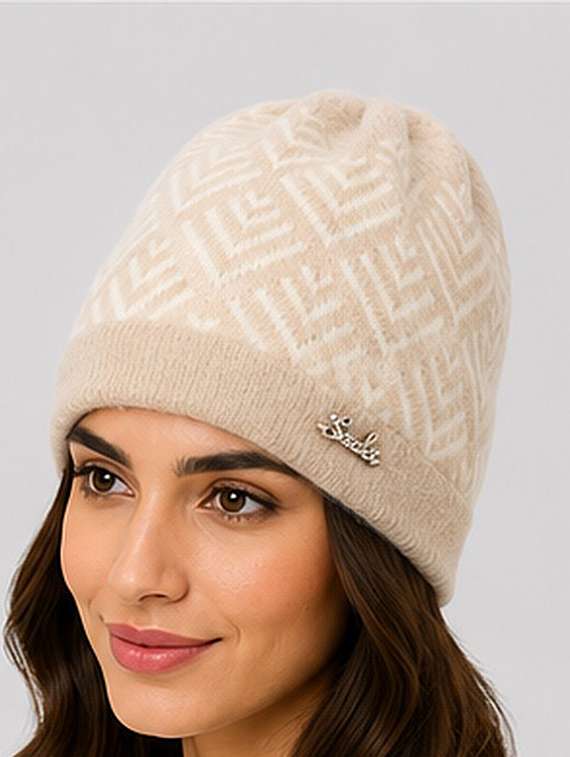 Women Self Design Winter Beanie Cap - 22642696 -  Standard Image - 2